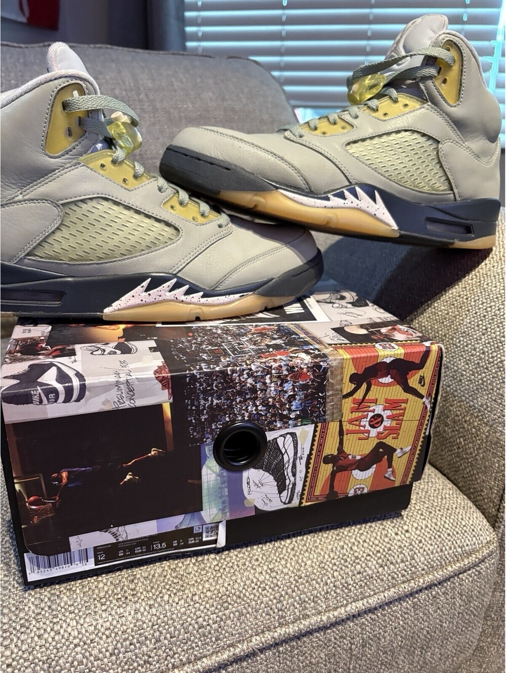 Nike Air Jordan 5 Jade Horizon 2022 Size 12 Worn 4 Times! Near DS